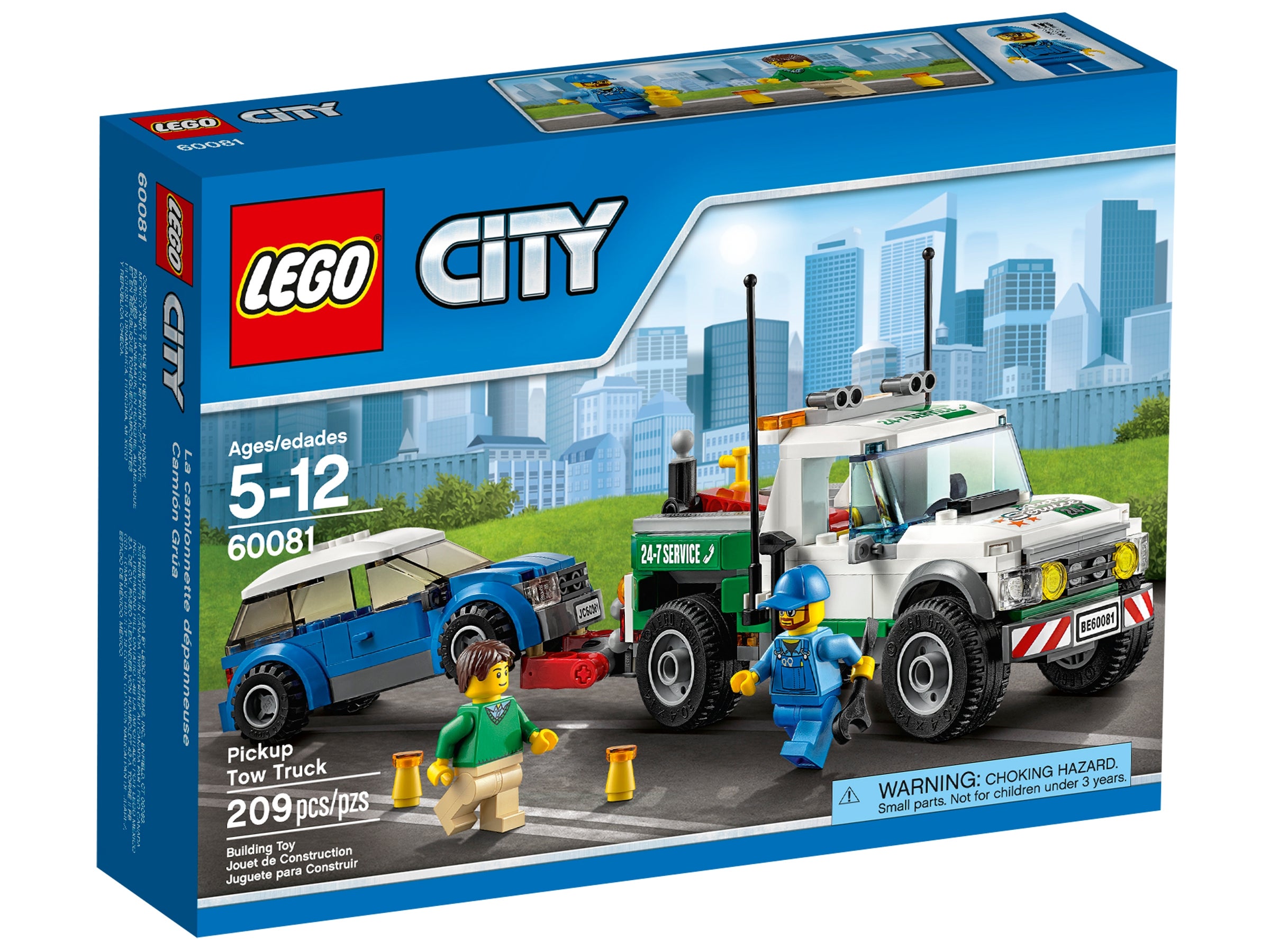 ☀️NEW LEGO MINIFIG MINIFIGURE City BLUE Car truck JACK Lift mechanic shop